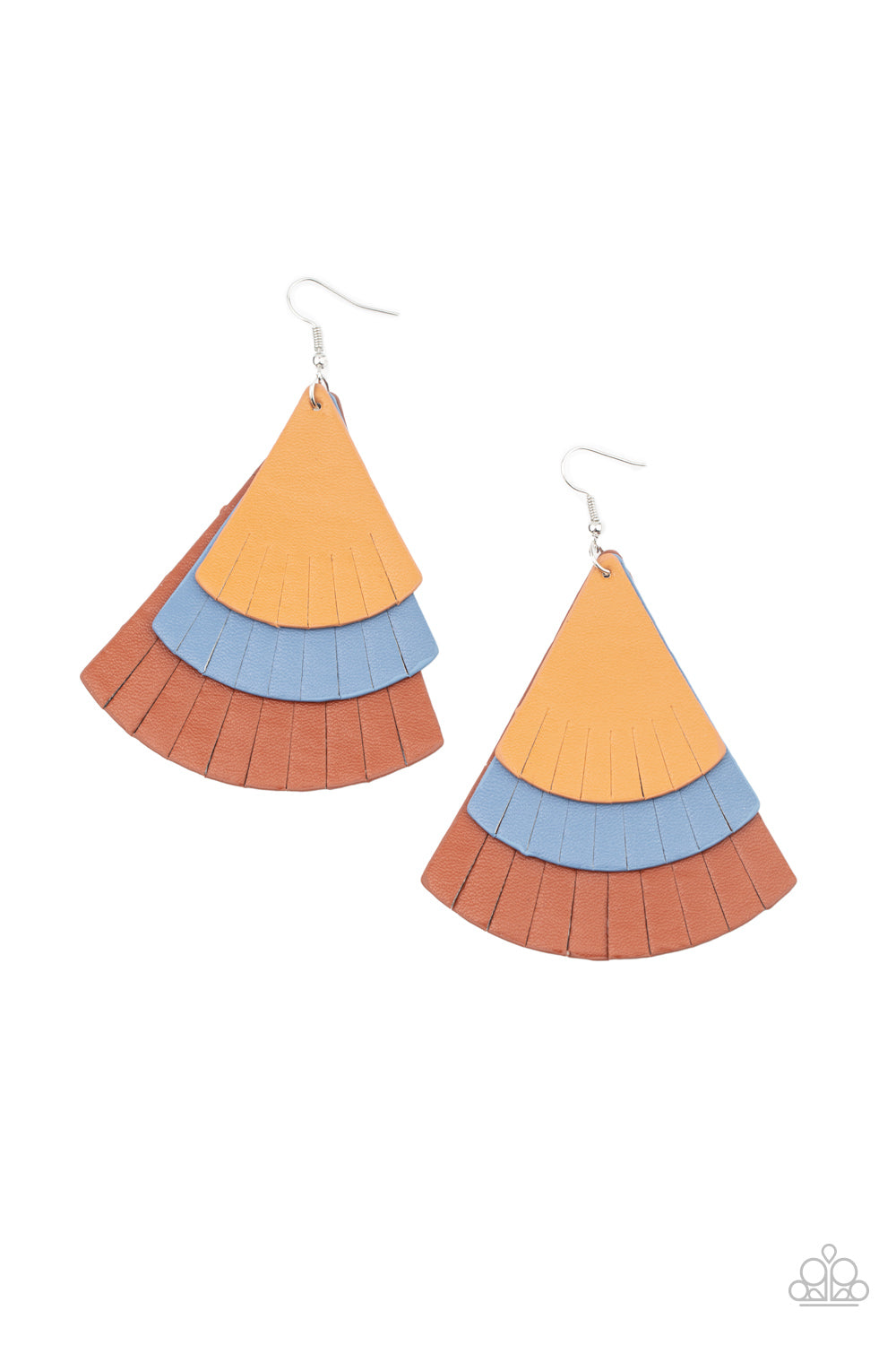 Paparazzi- Huge Fanatic - Multi Earrings