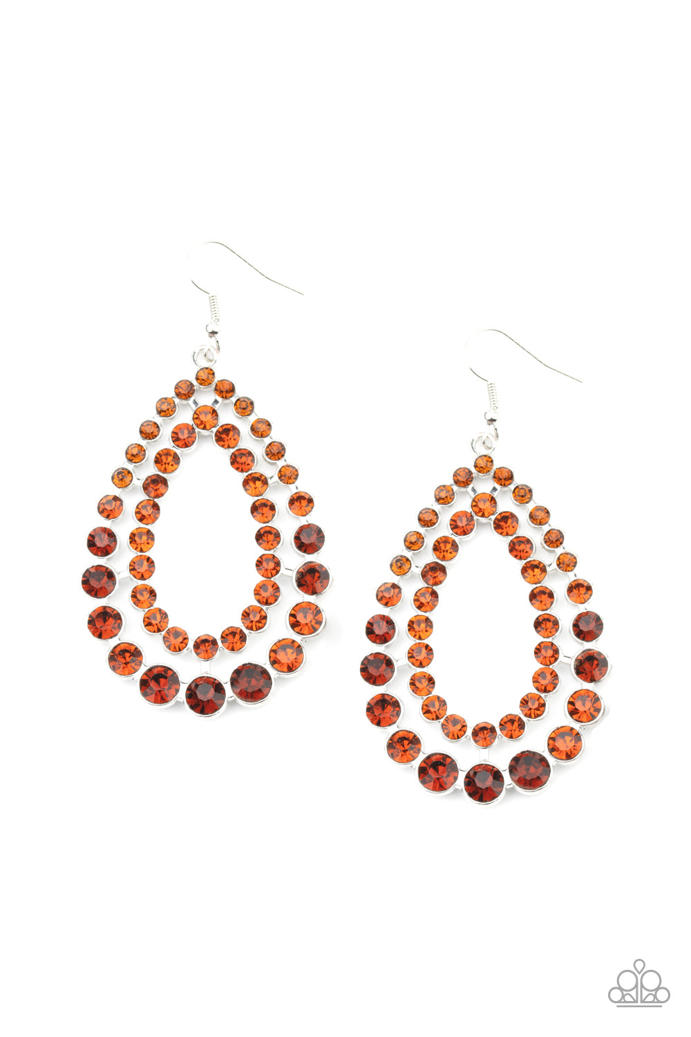 Paparazzi - Glacial Glaze - Brown Earrings