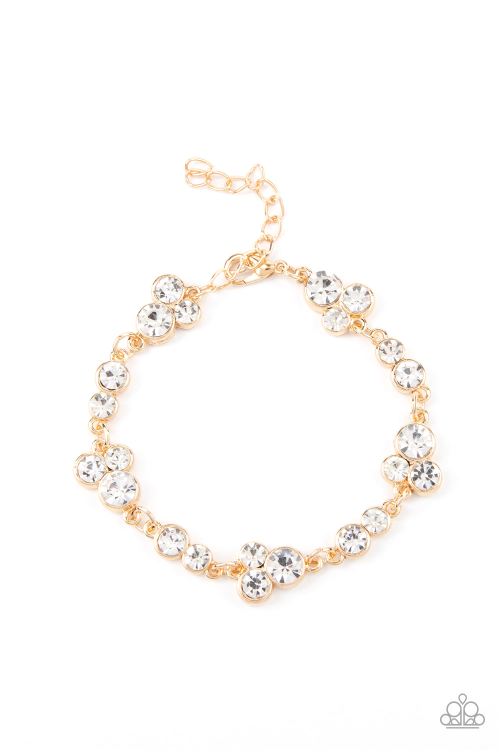 Paparazzi- Social GLISTENING - Gold Bracelet