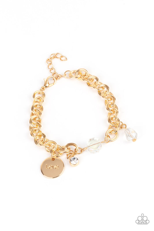 Paparazzi- Lovable Luster - Gold Bracelet