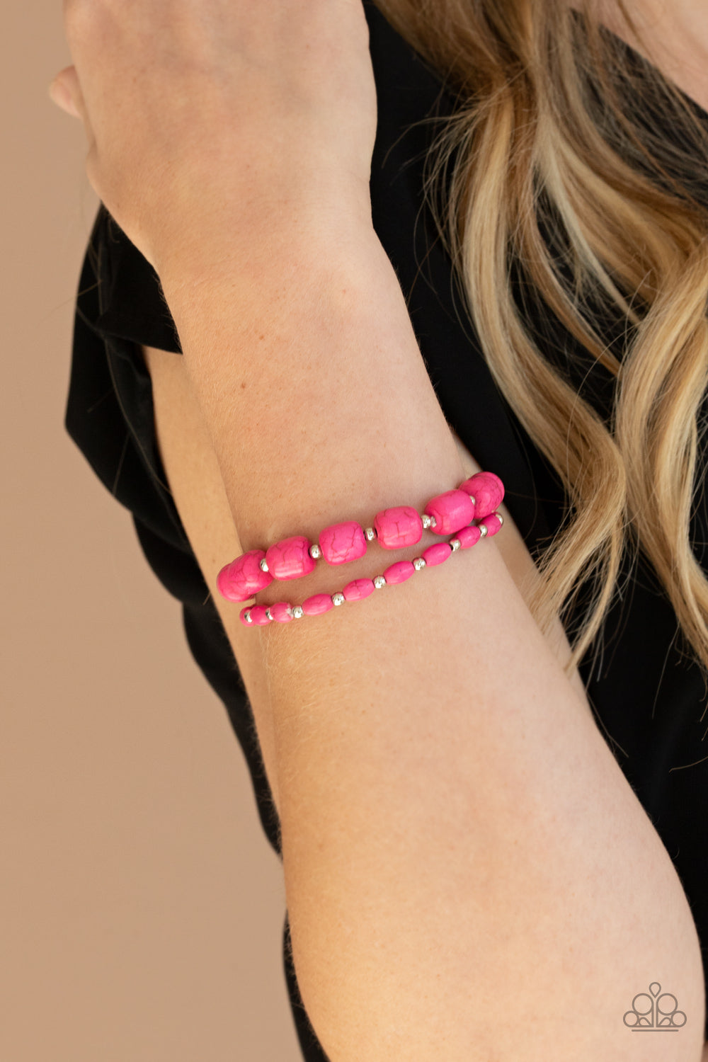 Paparazzi - Colorfully Country - Pink Bracelet