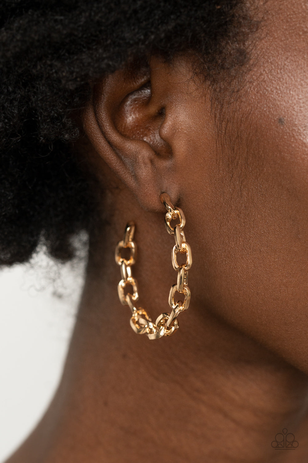 Paparazzi- Stronger Together - Gold Earrings