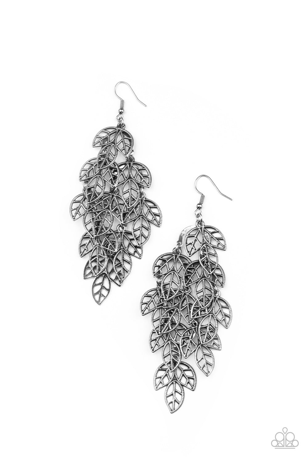 Paparazzi- The Shakedown - Silver Earrings