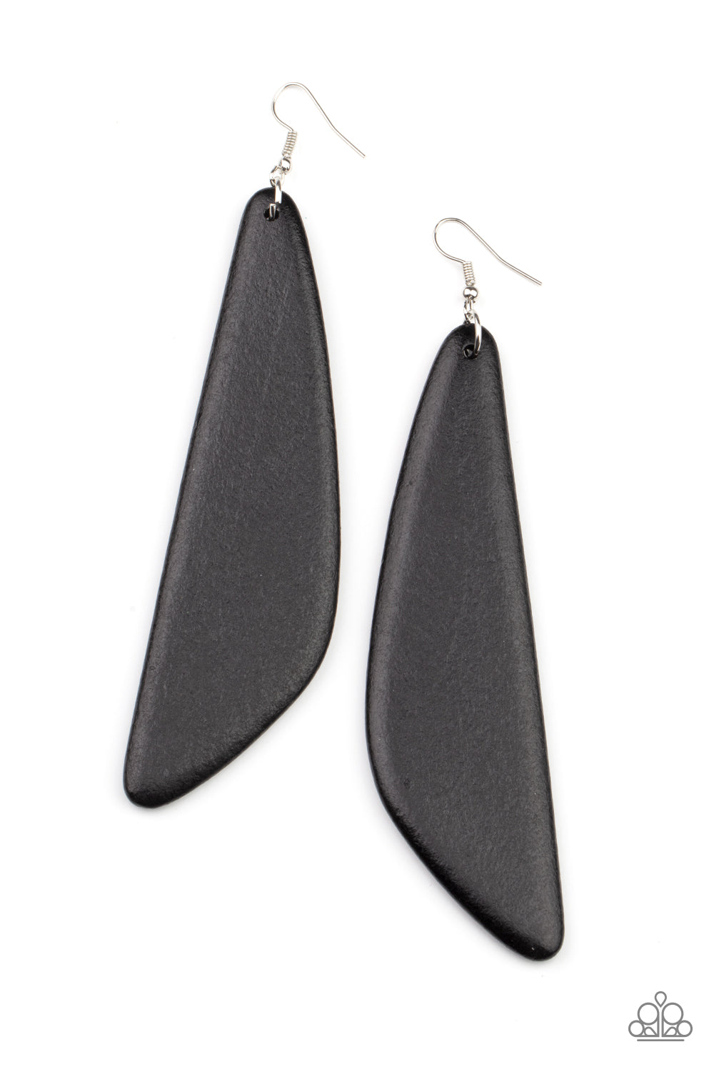 Paparazzi - Scuba Dream - Black Earrings