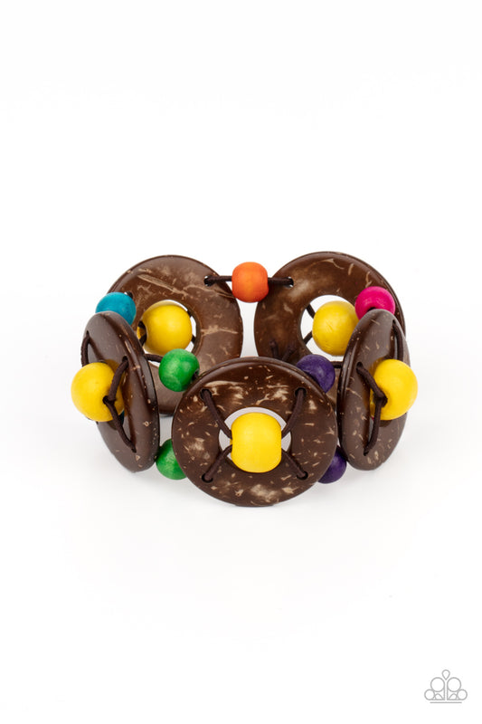 Paparazzi- Island Adventure - Multi Wooden Bracelet