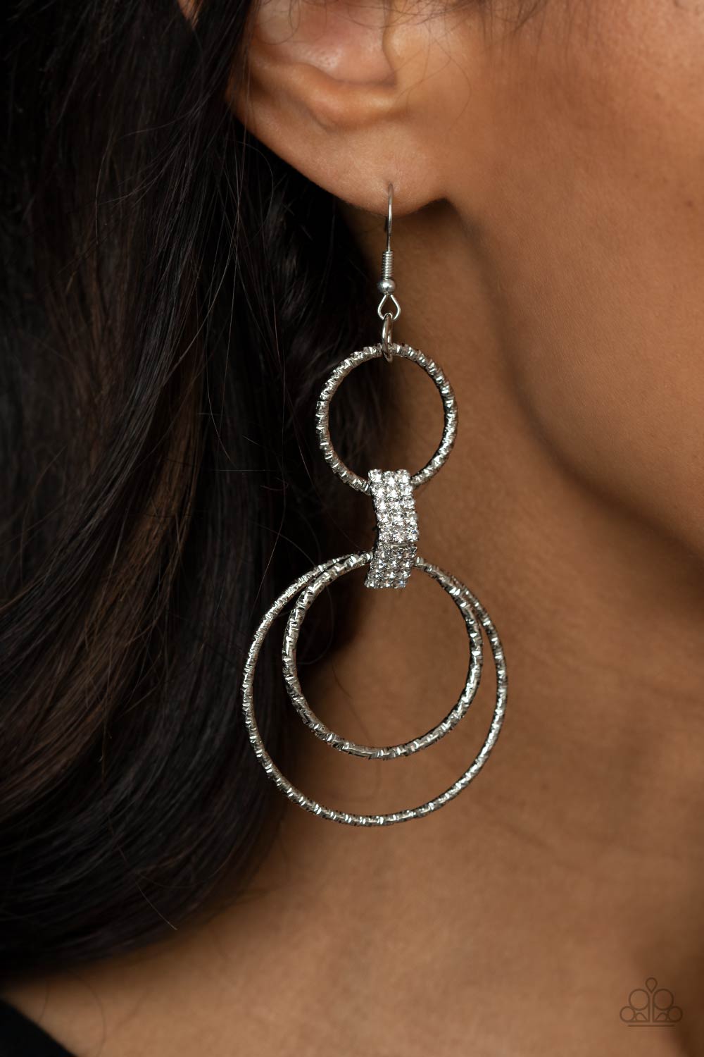 Paparazzi- Getting Hitched - White Earrings