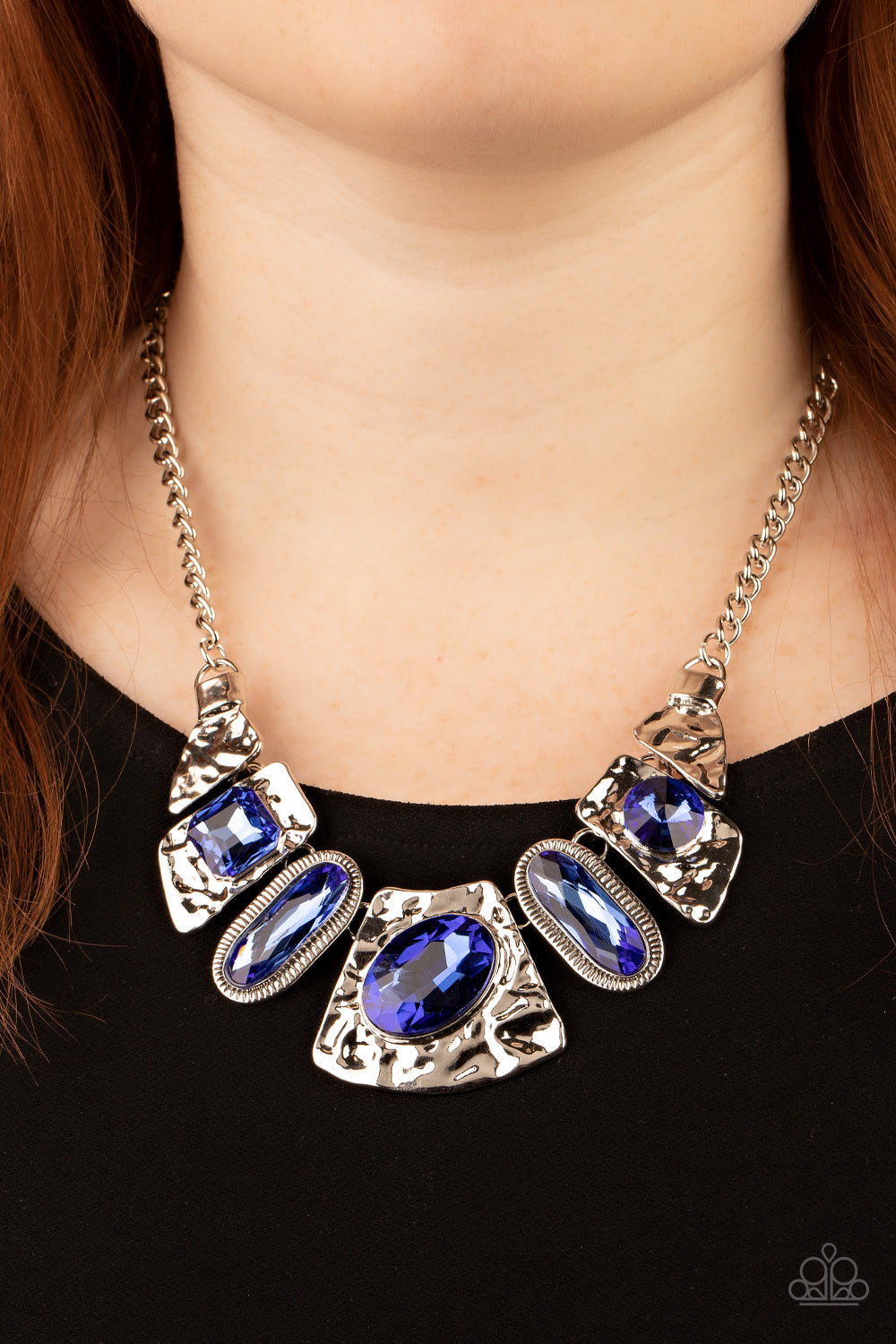Paparazzi - Futuristic Fashionista - Blue Necklace