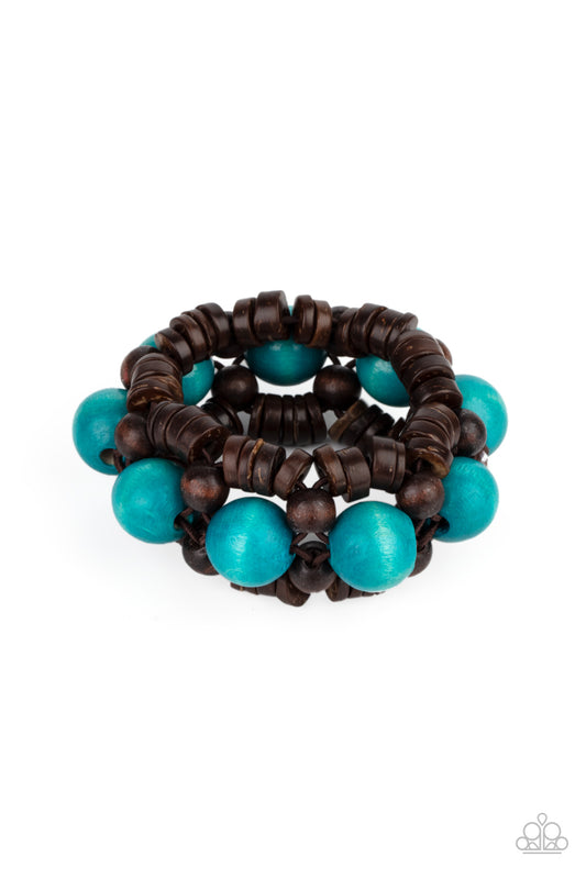 Paparazzi- Tropical Temptations - Blue Bracelet