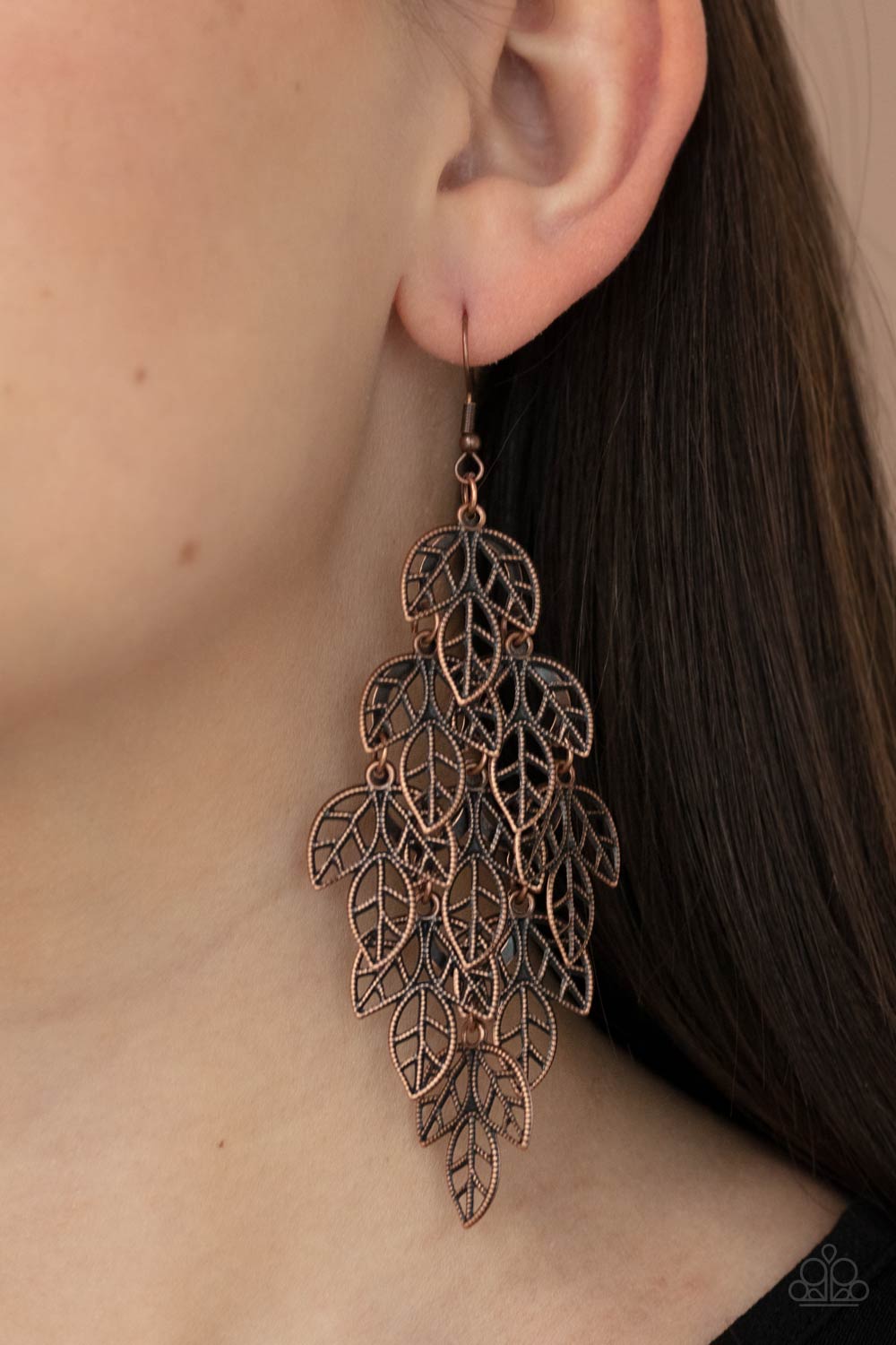 Paparazzi- The Shakedown - Copper Earrings