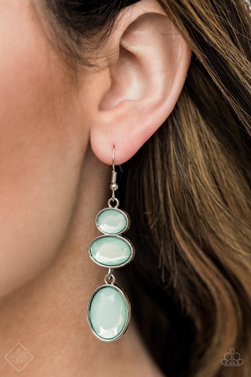 Paparazzi - Tiers Of Tranquility Blue Earrings
