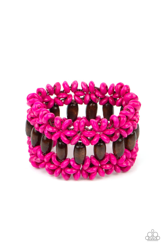 Paparazzi - Bali Beach Retreat - Pink Bracelet