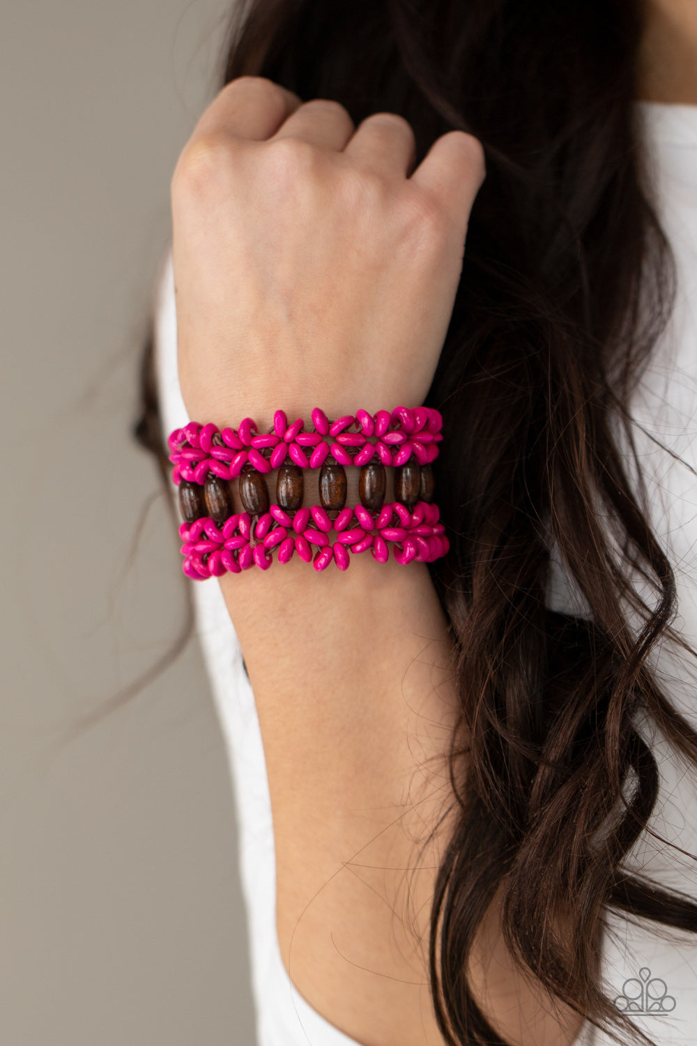 Paparazzi - Bali Beach Retreat - Pink Bracelet