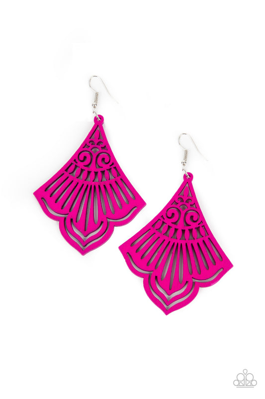 Paparazzi- Eastern Escape - Pink Earrings