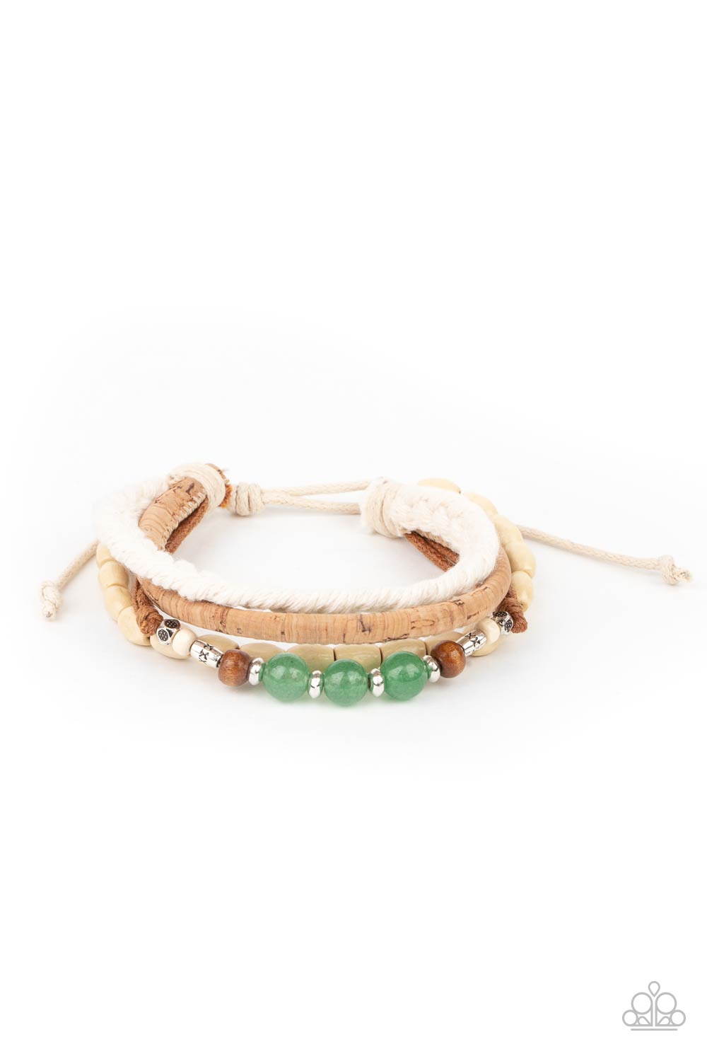 Paparazzi - Natural-Born Navigator - Green Bracelet