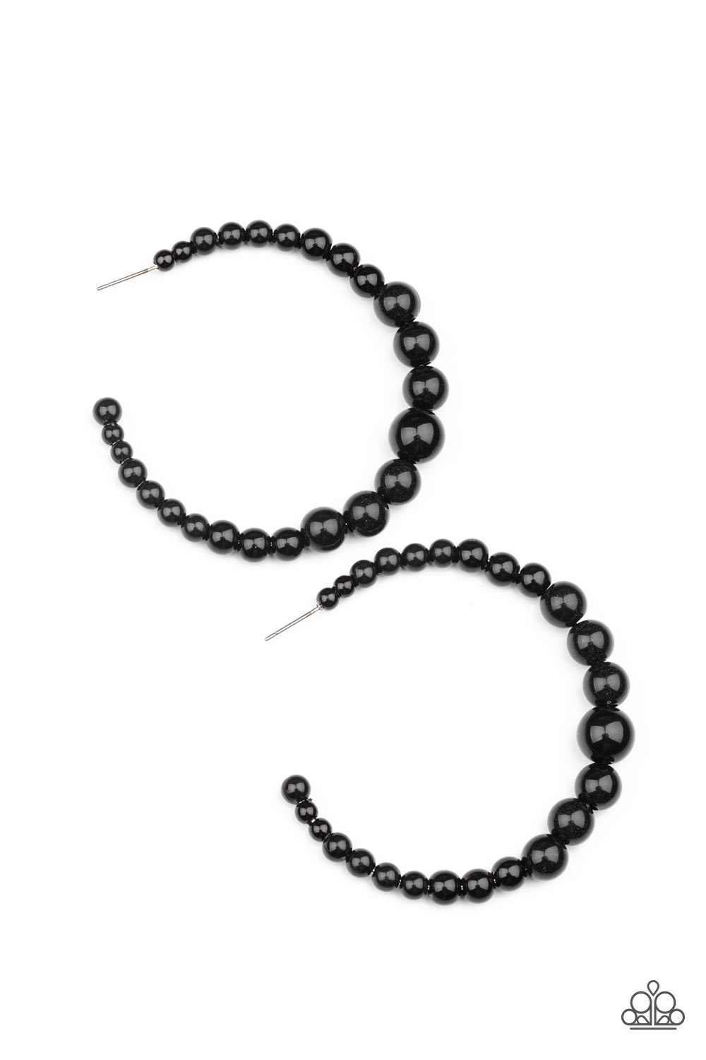 Paparazzi - Glamour Graduate - Black Earrings