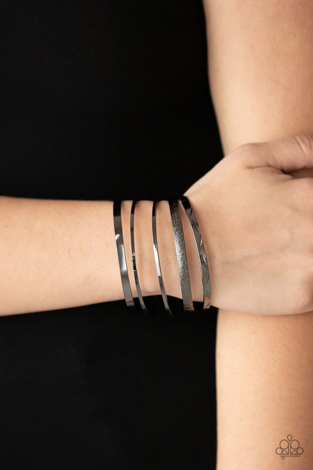 Paparazzi - Stackable Style - Black Bracelet