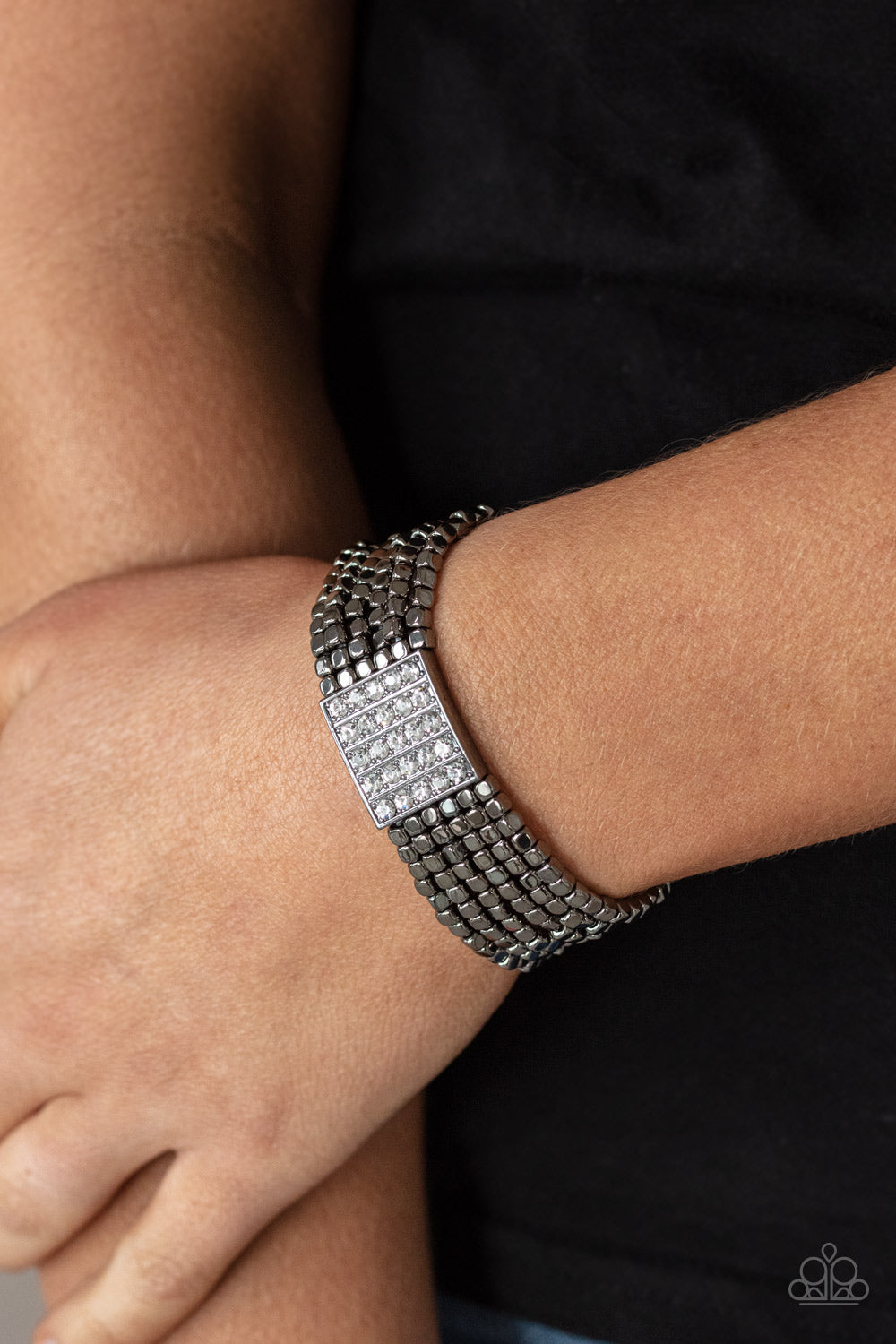Paparazzi - Star-Studded Showcase - Black Bracelets