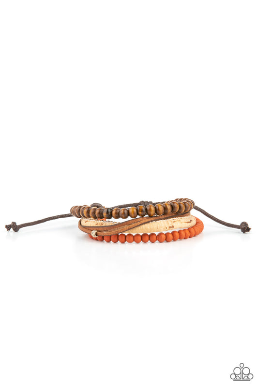 Paparazzi - STACK To Basics - Orange Bracelet