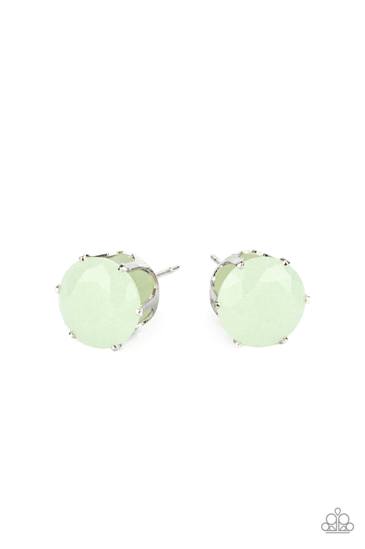 Paparazzi - Simply Serendipity - Green Post Earrings