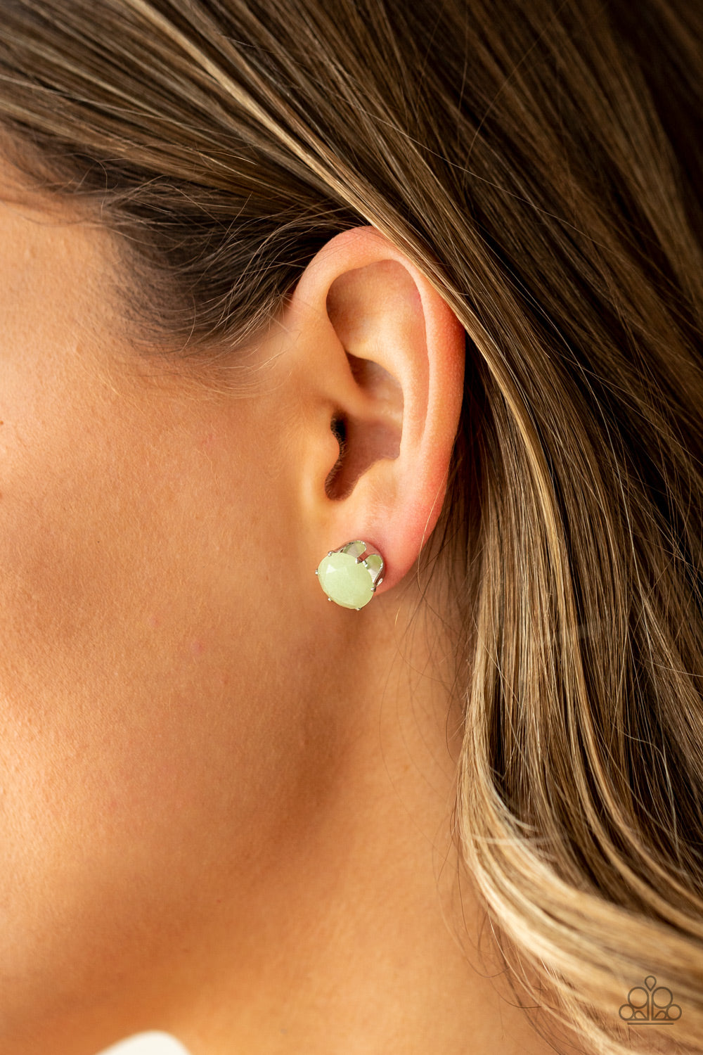 Paparazzi - Simply Serendipity - Green Post Earrings