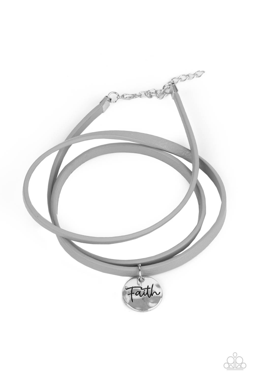 Paparazzi - Wonderfully Worded - Silver Bracelet