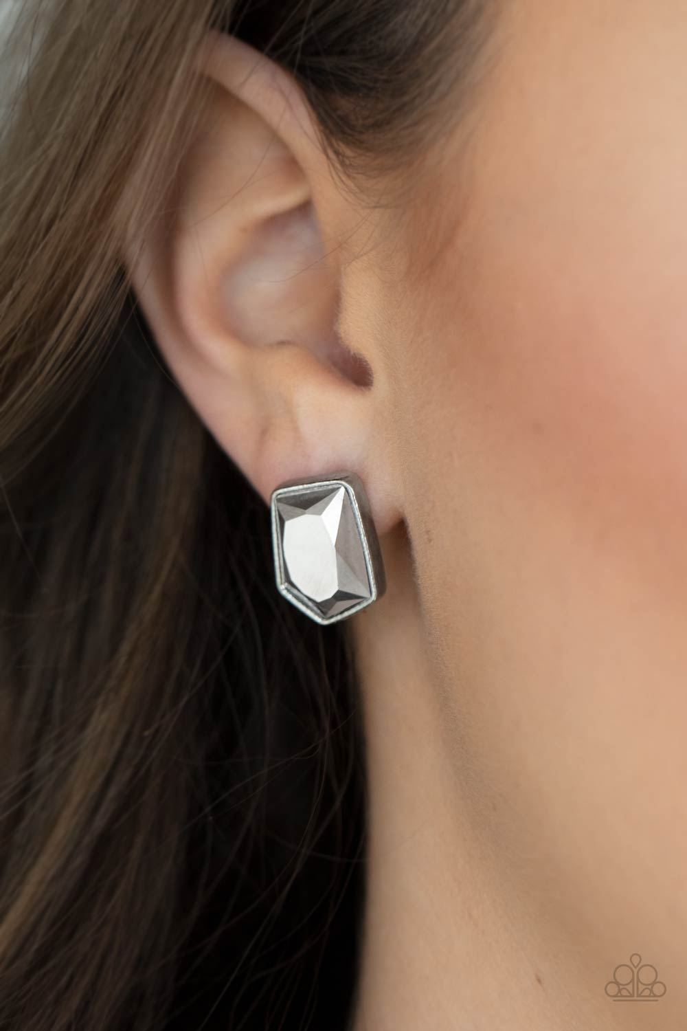 Paparazzi - Indulge Me - Silver Post Earrings