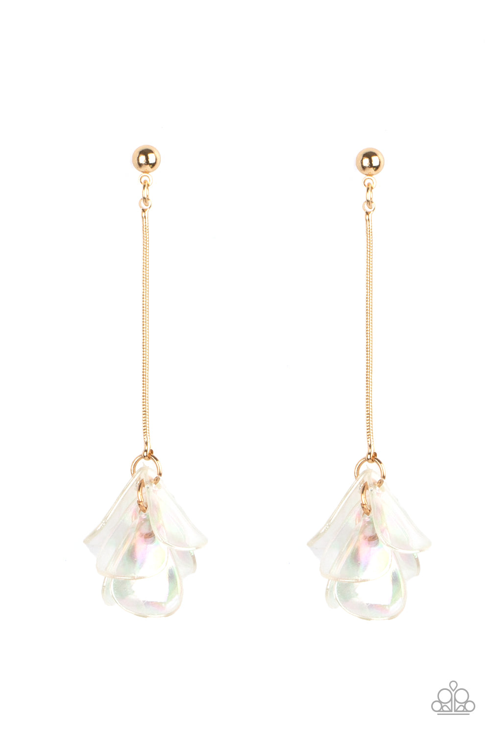 Paparazzi - Keep Them In Suspense - Gold Post Earrings