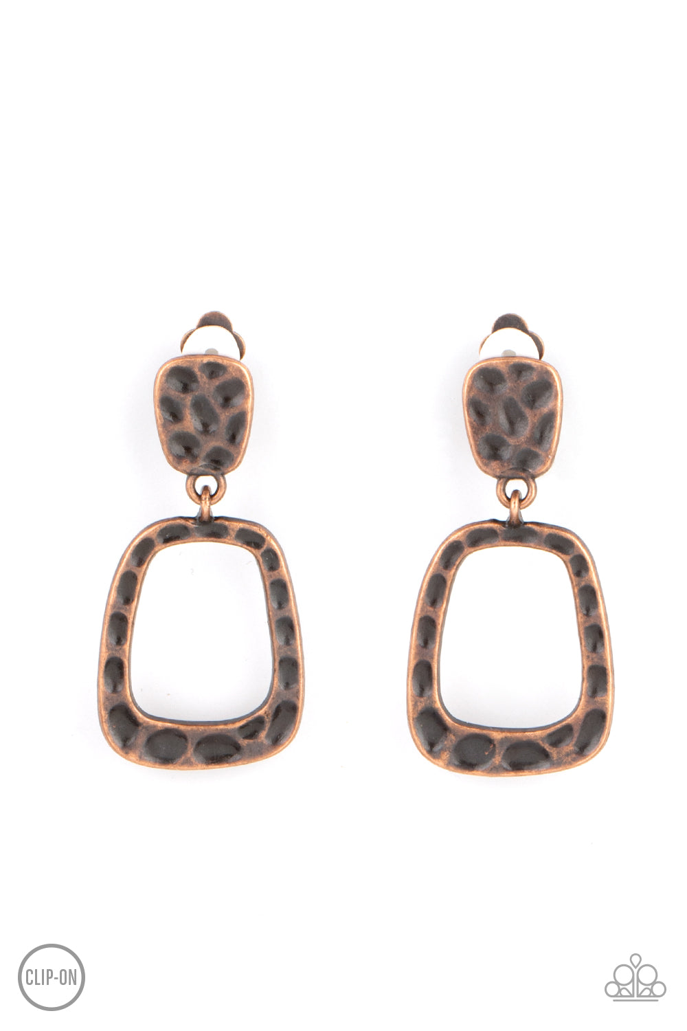 Paparazzi - Playfully Primitive - Copper Earrings