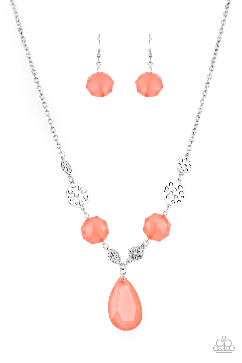Paparazzi - DEW What You Wanna DEW - Orange Necklace