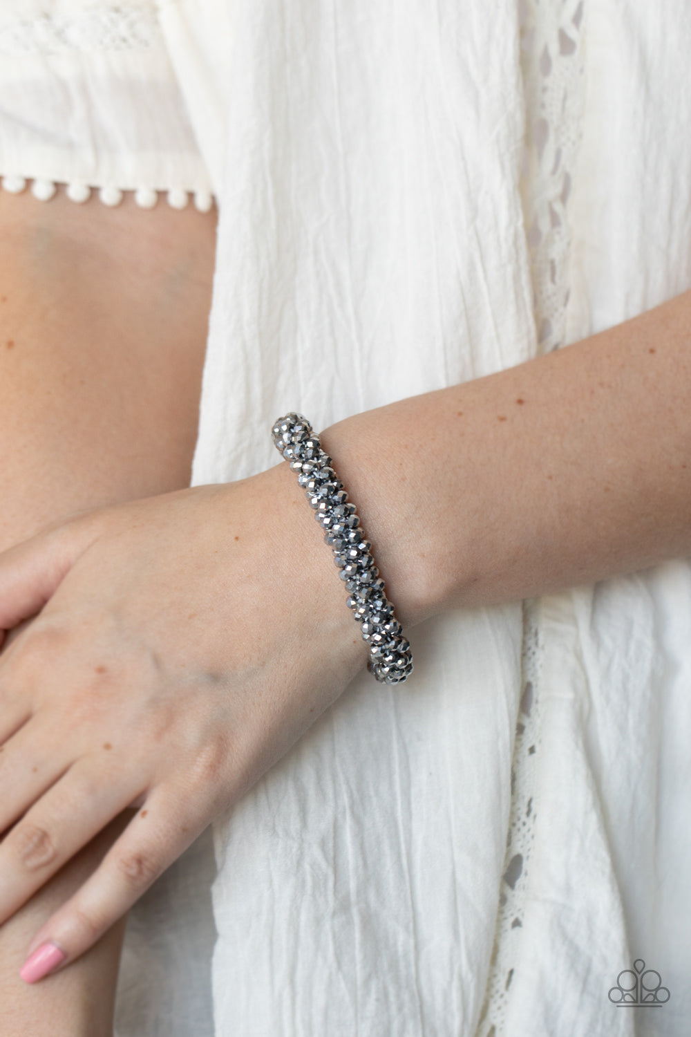 Paparazzi - Wake Up and Sparkle - Silver Bracelet