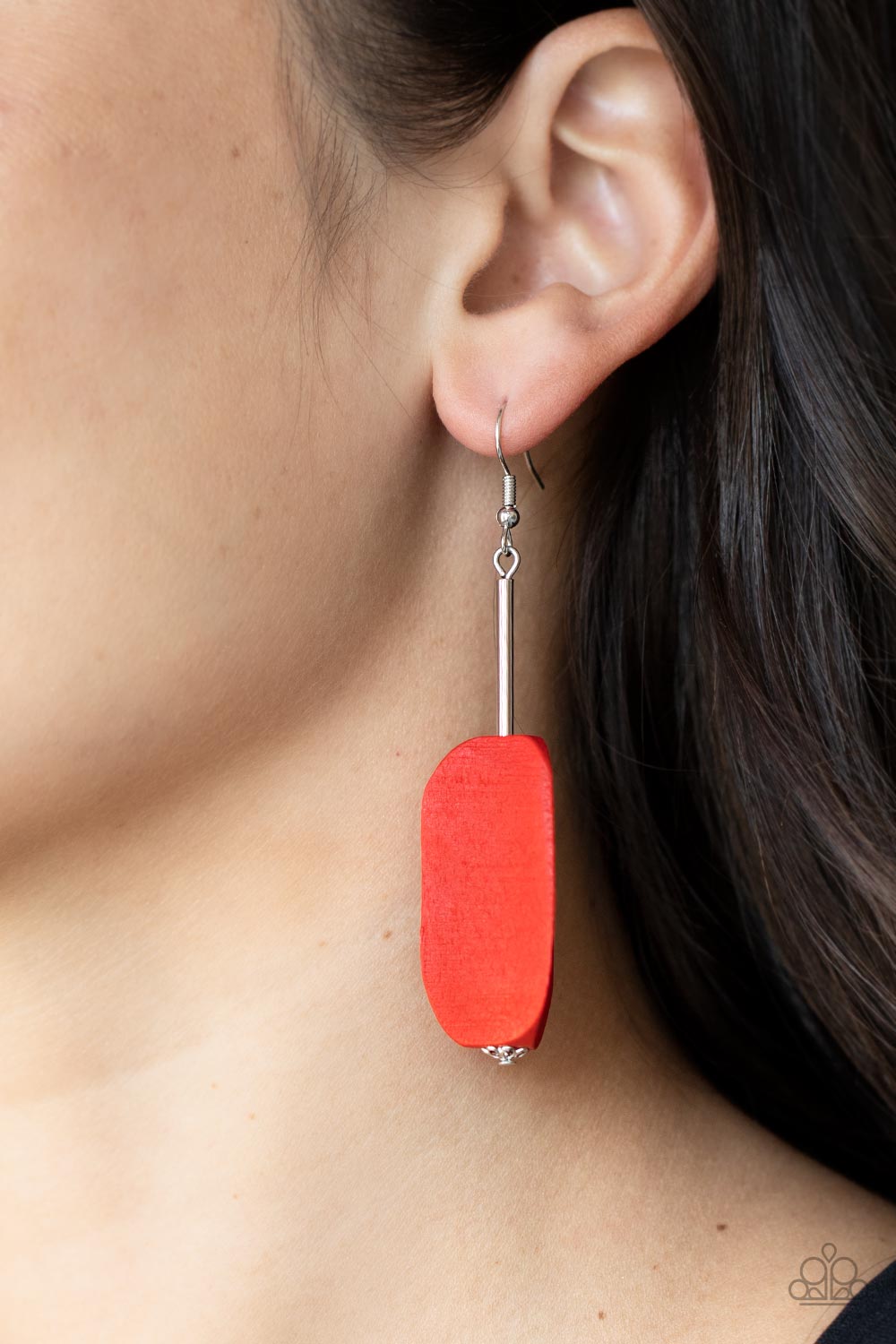 Paparazzi - Tamarack Trail - Red Earrings
