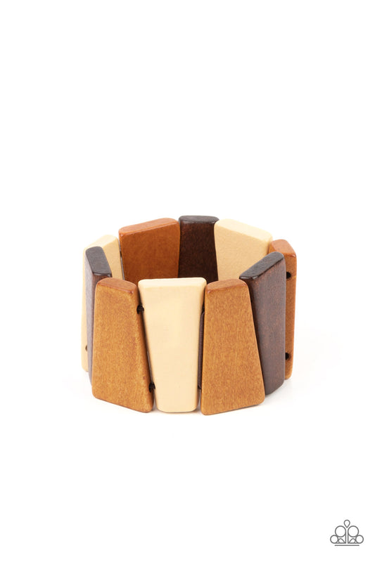 Paparazzi - Barbados Backdrop - Multi Wooden Bracelet