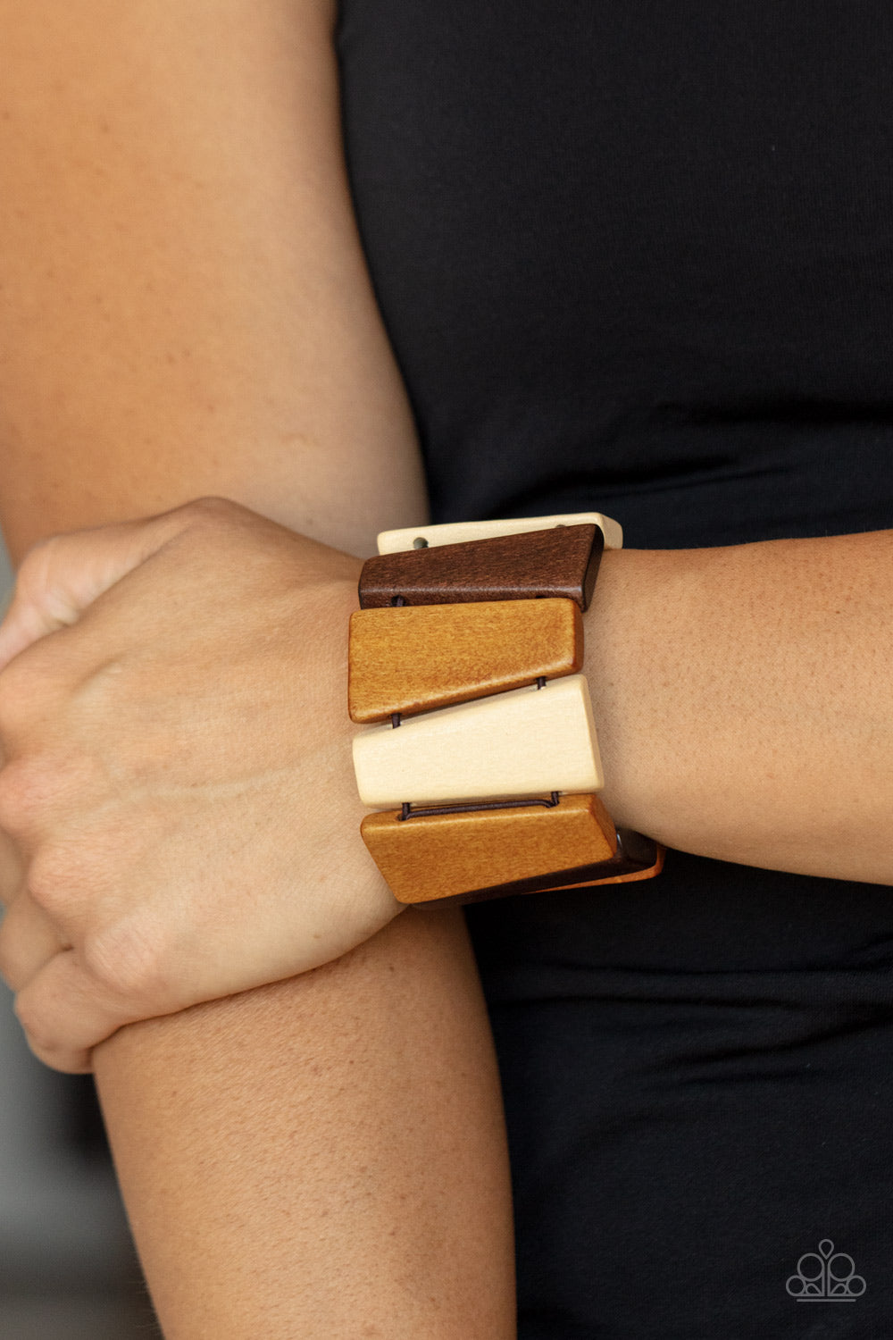 Paparazzi - Barbados Backdrop - Multi Wooden Bracelet