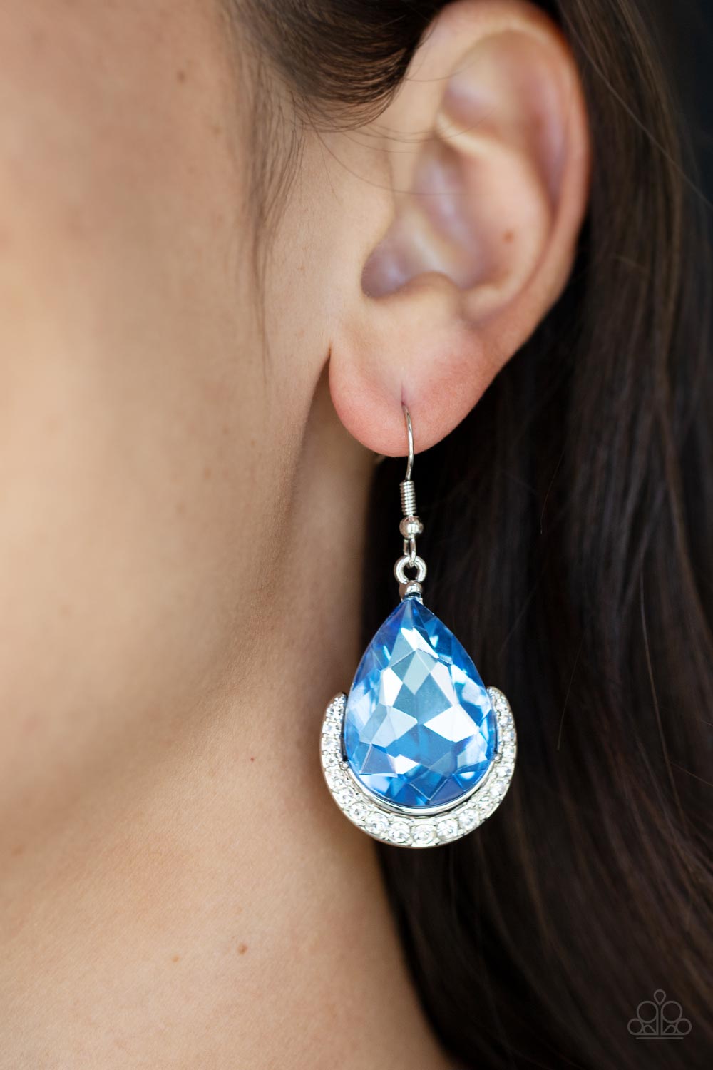 Paparazzi - Mega Marvelous - Blue Earrings
