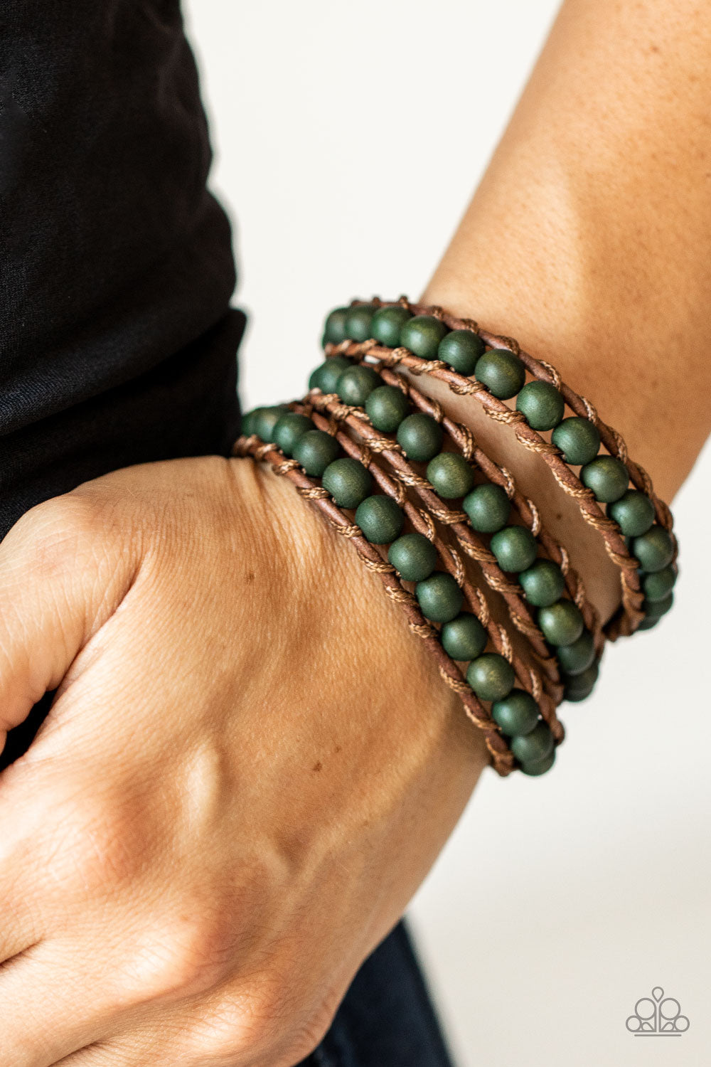 Paparazzi- Pine Paradise - Green Bracelet