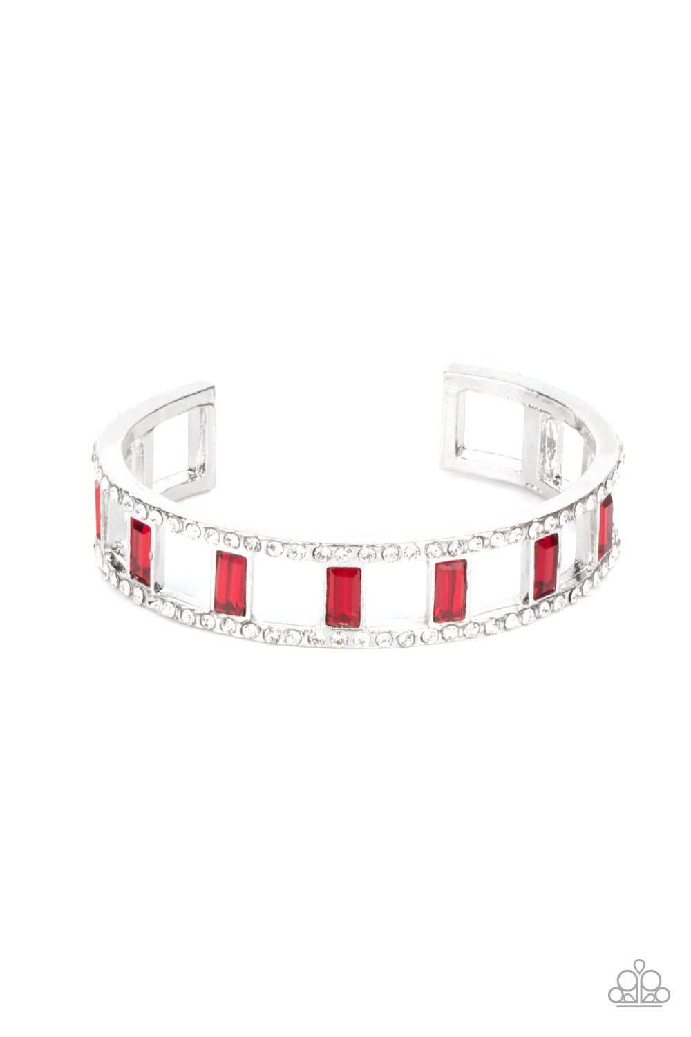Paparazzi - Industrial Icing - Red Bracelet