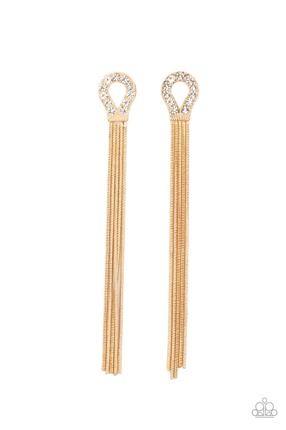 Paparazzi - Dallas Debutante - Gold Post Earrings