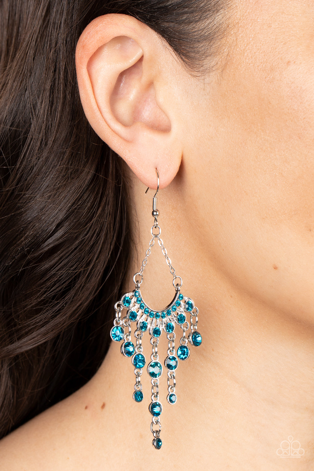 Commanding Candescence - Blue Earrings