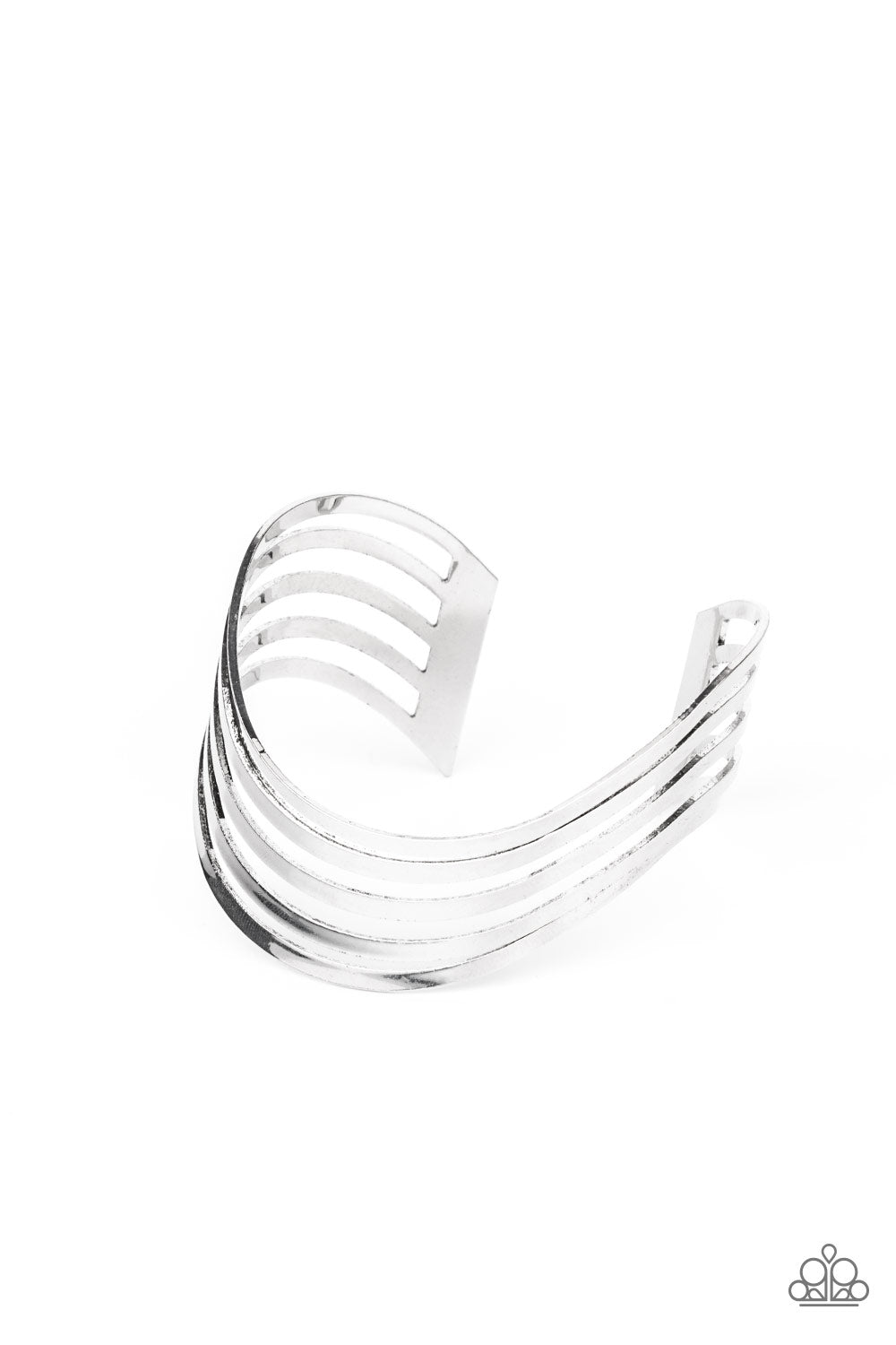 Paparazzi - Tantalizingly Tiered - Silver Bracelet