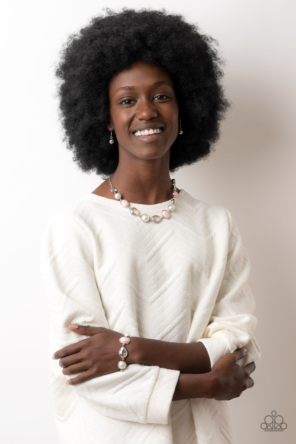 Paparazzi - Nautical Nirvana - Pink Necklace and Nostalgically Nautical - Pink Bracelet