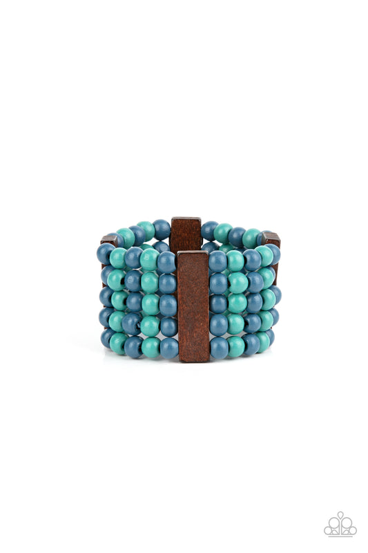 Paparazzi - Island Soul - Blue Bracelet