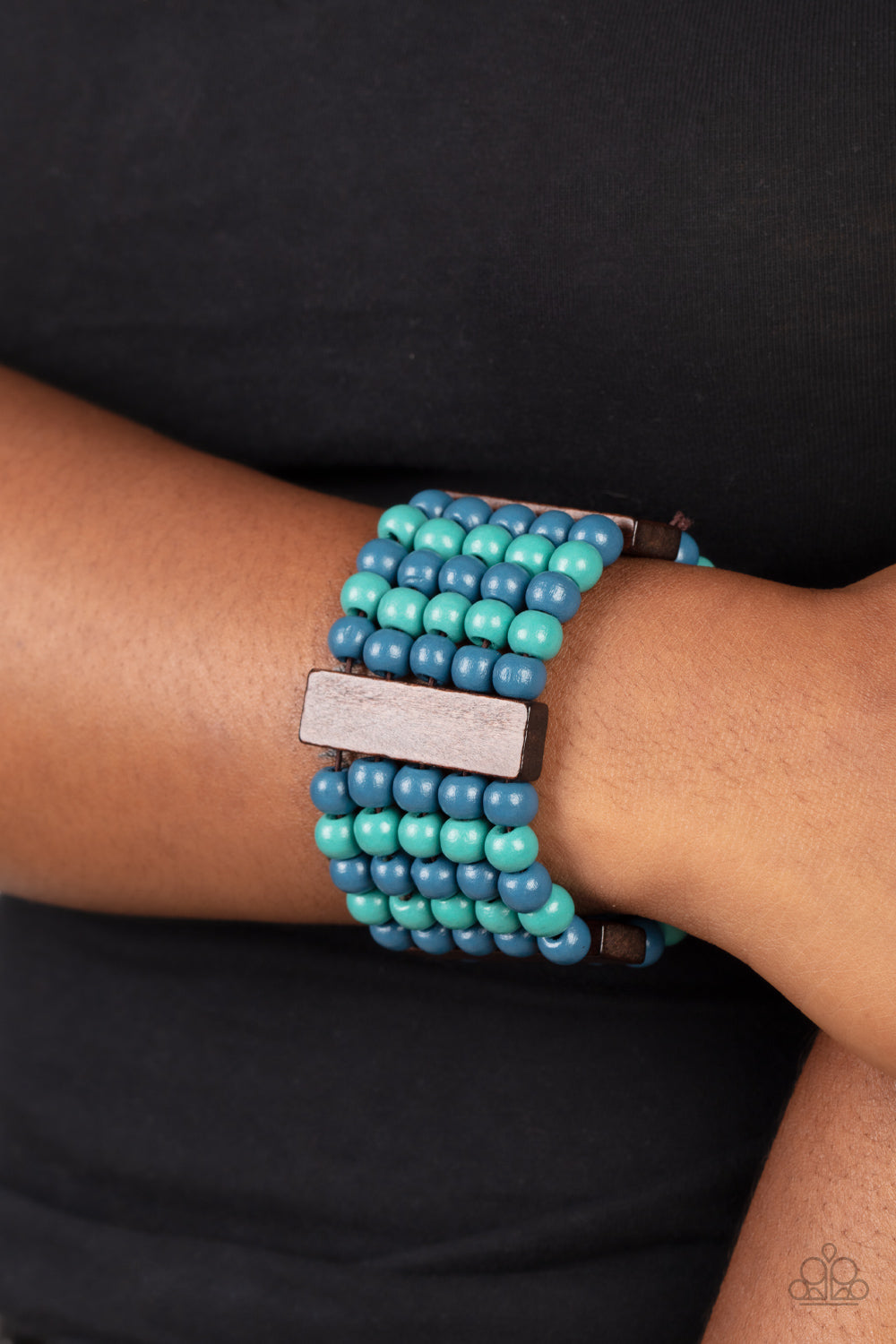 Paparazzi - Island Soul - Blue Bracelet
