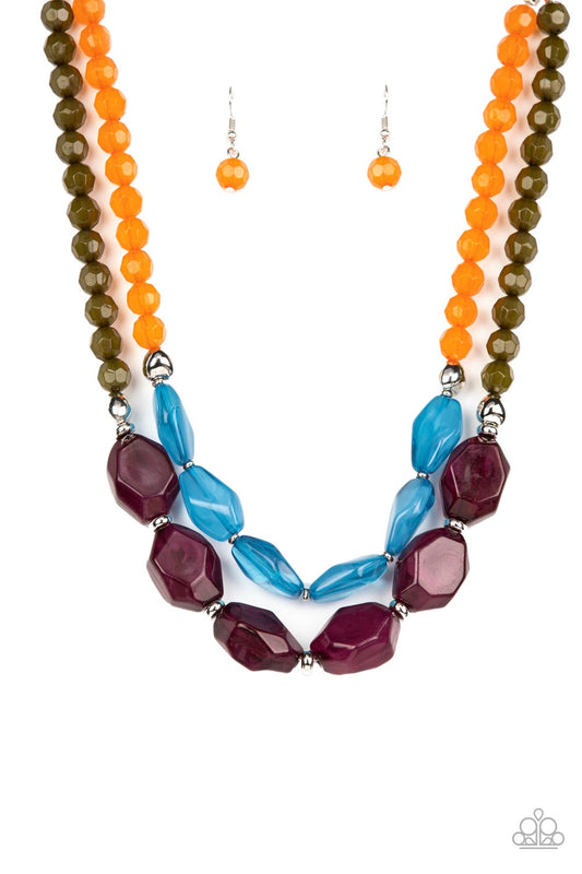 Paparazzi - Tropical Trove - Purple Necklace