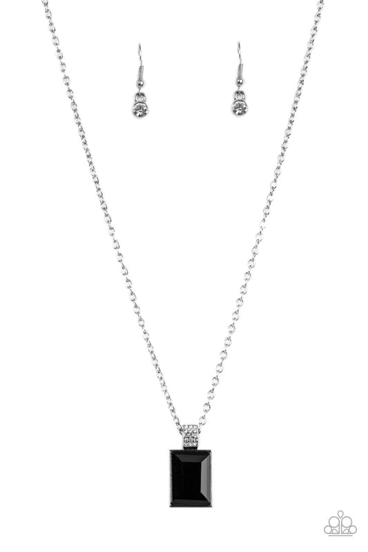 Paparazzi - Understated Dazzle - Black Necklace