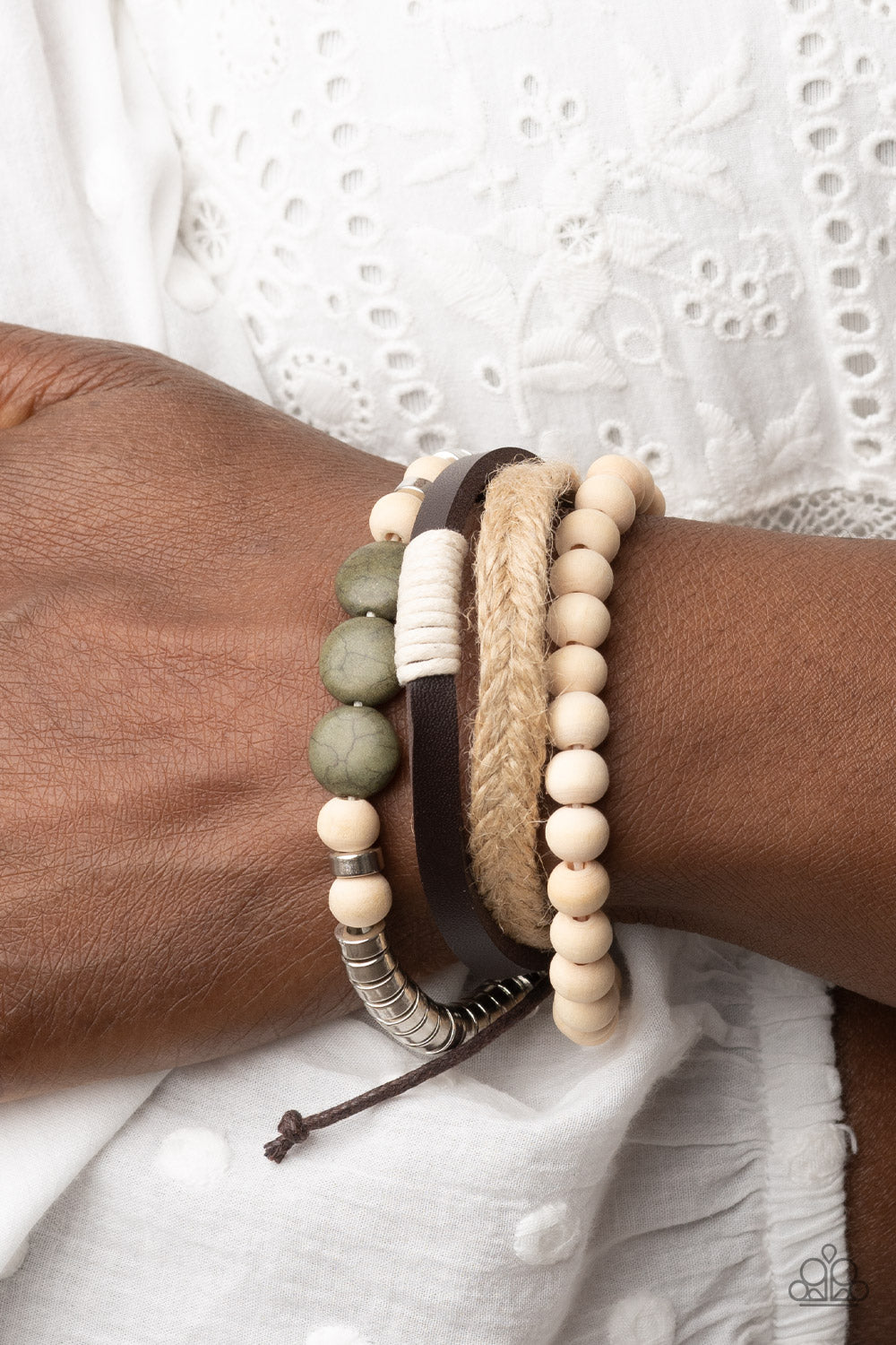 Paparazzi - DRIFTER Away - Green Urban Bracelet