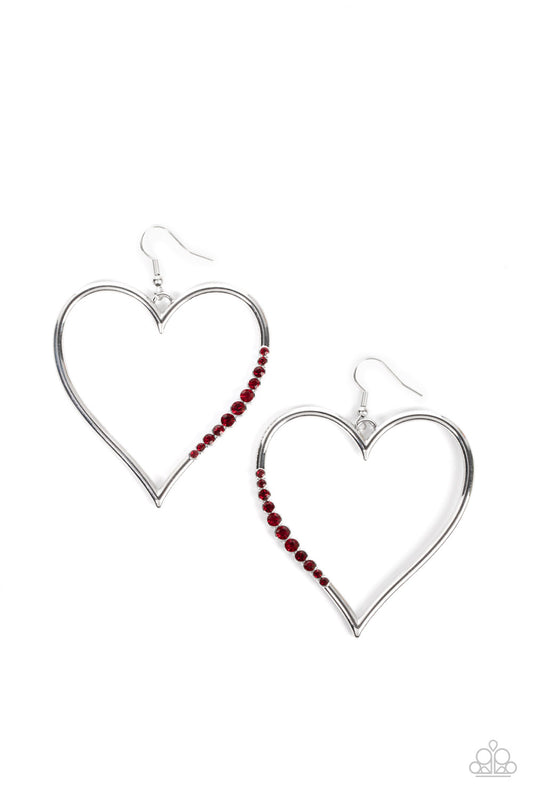 Paparazzi - Bewitched Kiss - Red Earrings