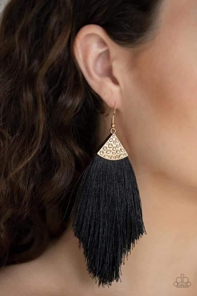 Paparazzi - Tassel Tempo Gold Earrings