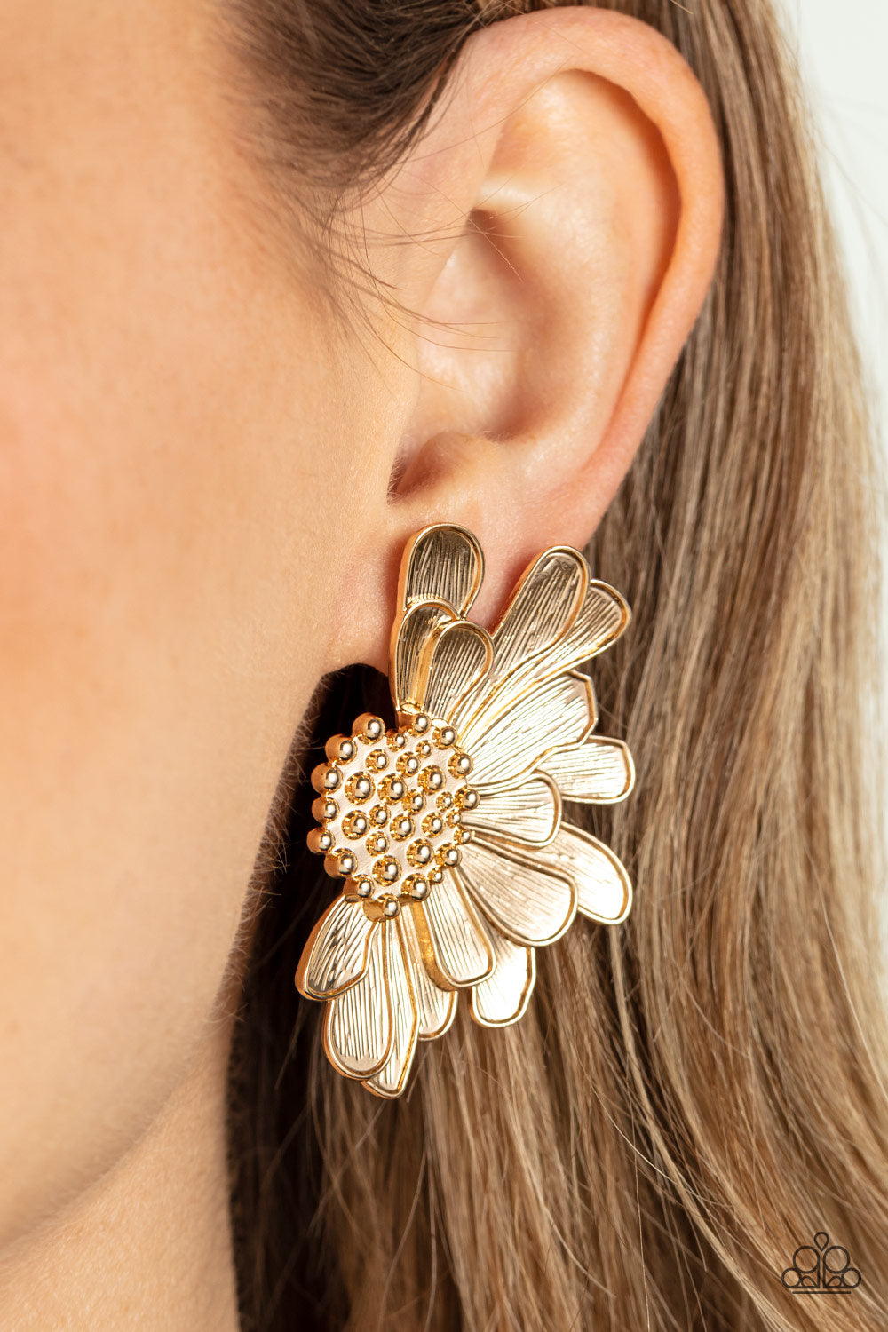 Paparazzi - Farmstead Meadow - Gold Post Earrings