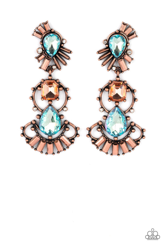 Paparazzi - Ultra Universal - Copper Post Earrings