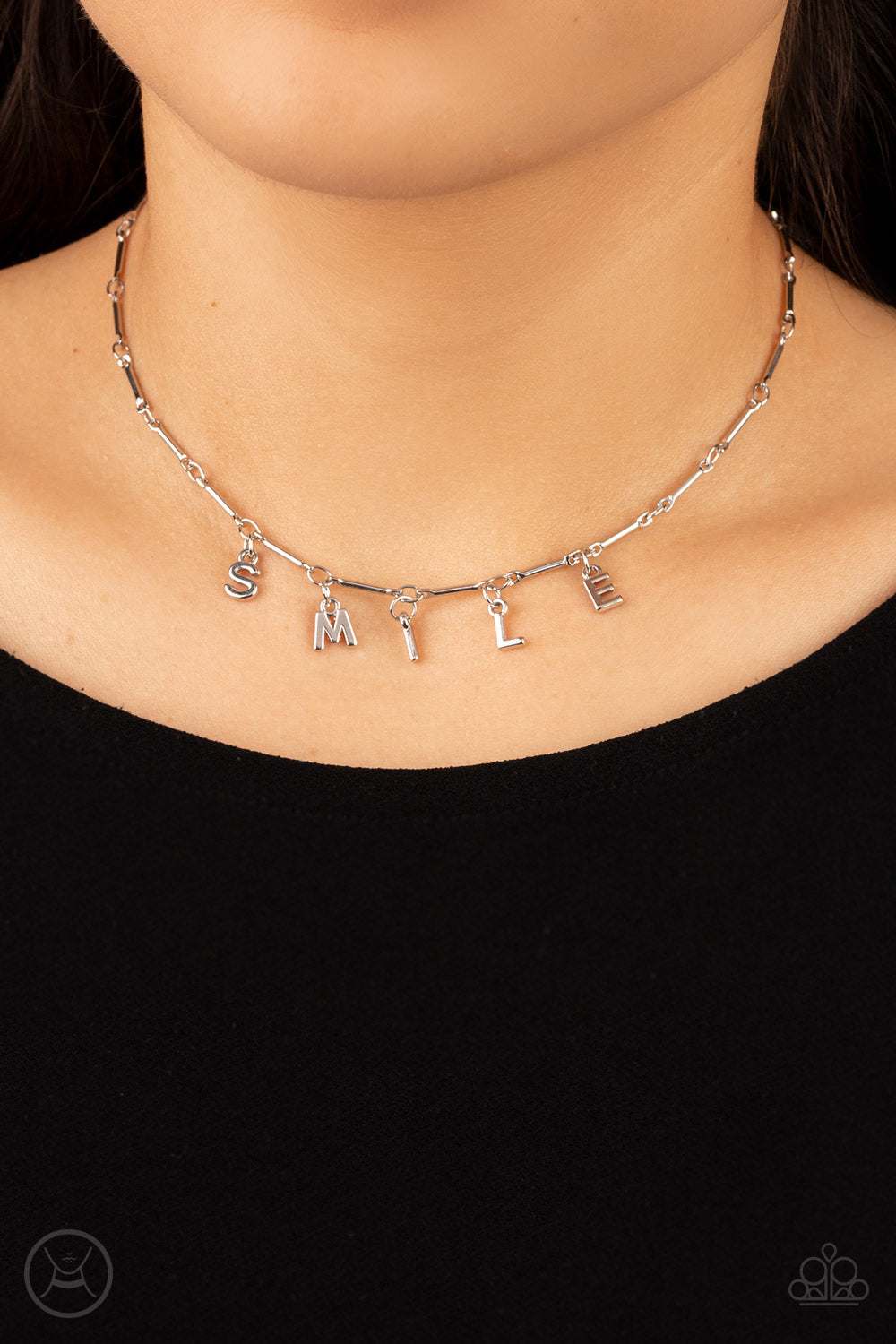 Paparazzi - Say My Name - Silver Choker Necklace
